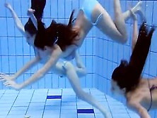 Fun Nude Girls Got Sexsual Inside The Pool