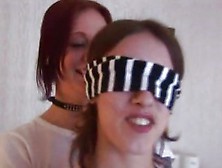 Blindfolded Babe Gets A Mutual Surprise