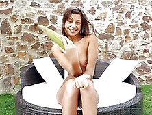 Good Looking Melena A Loves To Pose Outdoor And Show Those Nice Hard Nipples.