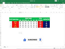 How Total Number And Substraction In Excel
