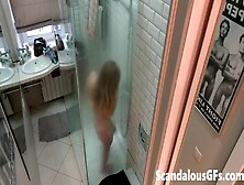 Checkout My Girlfriend Taking A Refreshing Bath With My Online Cam Rolling