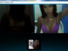 4 Novinhas Lesbicas Em Chamada De Grupo No Skype