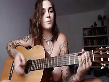 Busty Emo Girl Plays Wicked Game On Guitar