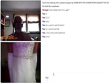 Sissy Bride Shows Off For Old Man On Omegle