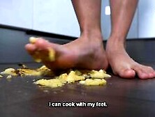 Pov Foot Crushing And Feeding You Banana With Honey (Long Toes,  Bare Feet,  Foot Teasing,  Foot Feed)