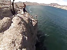 Gay Sex On A Cliff