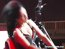 Horny Stripper In Sexy Black Stockings Getting Wild And Naughty On The Stage