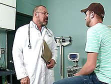 Mature Gay Doctor With Glasses Licks And Fucks His Patient's Ass