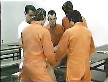 Five Inmates Abuse A Prison Guard (Oldies)