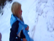 Horny Couple Is Having Wild Outdoor Sex On The Snow