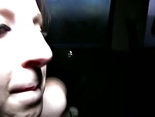 Redhead Fucked In The Backseat