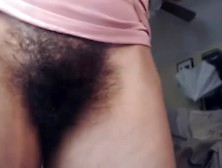 Hairy Pussy Rub Up Close