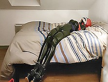 Young Man Roped Catsuit Struggle - Hd