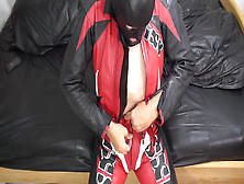 Red Biker Suit / Leather Nappa Bike Ixs 22 Min