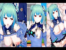 [Hentai Game Koikatsu! ]Have Sex With Big Tits Vtuber Uruha Rushia. 3Dcg Erotic Anime Video.