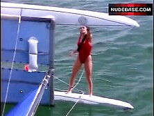 Nicole Eggert Sexy In Red Swimsuit – Baywatch