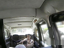 Horny Couple Fucking In A Fake Taxi