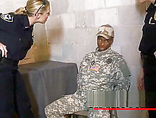 Perverted Milf Cops Arrest Fake Soldier With A Loaded Bbc
