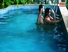 Nyla Usha,  Swimming Pool Kissing Scene,  Real Sex