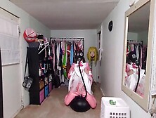 Layered Pvc Magical Bitch Breaths Air From Her Suit Gasmask Breathplay