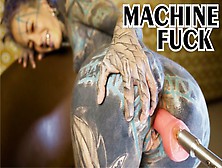 Tattooed Youngster Testing Fuck Machine With Her Butt Sex - Fuck Machine,  Gapes,  Cumming,  Butt Sex (Goth,  Punk,  Al