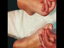 Worshiping My Sexy Girlfriends Feet
