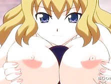 Sexy Blonde Anime Doll Fucks Boner With Huge Boobs