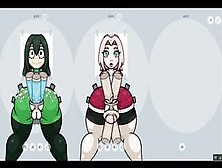 Fapwall [Rule34 Hentai Game] Sakura From Naruto Is Taking 6 Penis At Once