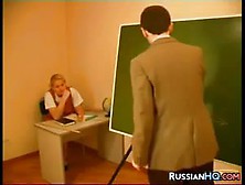 Russian Schoolgirl Having Sex In Class