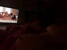Busty Hottie Masturbating While Watching Porn