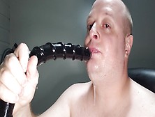 Sloppy Deepthroat 18 Inch Dildo With Mouth Gag Ring