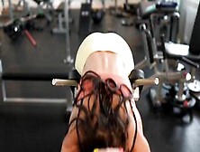 4K - Mari After Workout Blows And Takes A Huge Cock Into The Gym