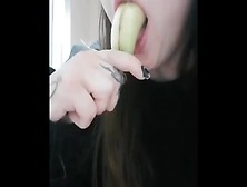 Girl Sucking And Deepthroat Banana
