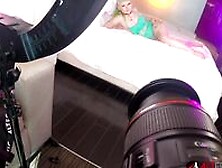 Behind The Scenes Shoot With Tattooed Chick In Lingerie (Misha Montana)