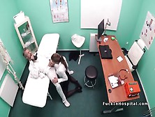 Doctor Bangs Real Estate Woman In Office