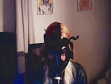 Masked Jocelyn - Israeli Gas Mask And Black Latex