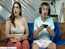 Busty Hot Tutor Gets Creampied By Gamer Guy