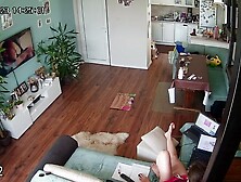 Mom Masturbating On Sofa On Ip Cam