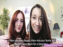 Lesbian Duo Fingering After Foreplay
