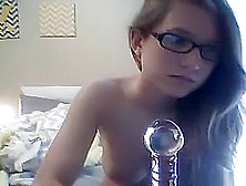 Cam Girl With Glasses Teasing