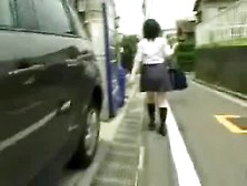 Nice Japanese Schoolgirl Nude In Public!