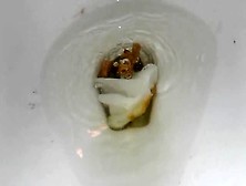 Creamy Dump In Toilet
