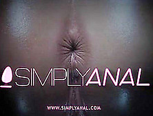 Simplyanal - Sasha Rose Takes A Cumshot Over Her Ass