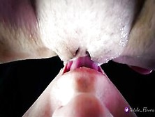 Pov Closeup Licking Creamy Twat And Love Button. Real Palpitating Squirt Climax