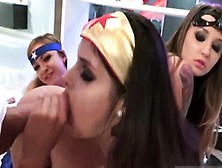 Teen Group Anal And College Girl Party Bathroom Halloween Sc
