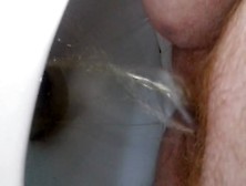Hairy Babe Shitting In Toilet