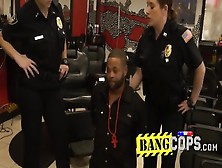 Criminal Takes Turns To Fuck Two Perverted Milf Cops