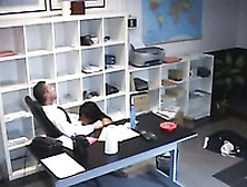 Hidden Cam Finds Slutty Secretary Fucking Her Boss In The Office