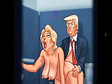 Summertime Saga #9 Trump Or Rump Family Rump Is A Mafia And Bad Person So We Going To His Hose And Fucking All Characters