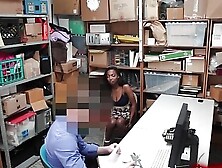 Busty Teen Ebony Fucked By Store Officer